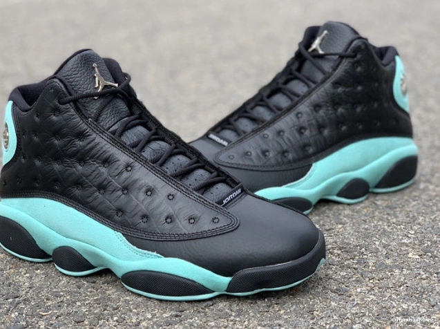 Black 13 Jordan Retro Green Air Island 414571-030 1216